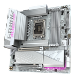 Gigabyte B860M AORUS ELITE WIFI6E ICE Intel 1851 Socket Motherboard, Micro-ATX, 4x DDR5 Slots, 3x M.2 Sockets, Fitted I/O Shield, 2.5GbE LAN, Wi-Fi 6E, 1x DisplayPort / 1x HDMI / 1x USB-C [USB4]