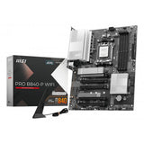 Placa base MSI PRO B840-P con Wi-Fi, AMD B840, 4 ranuras DDR5, 2 ranuras M.2, 4 ranuras SATA III, AM5, HDMI y formato ATX. 