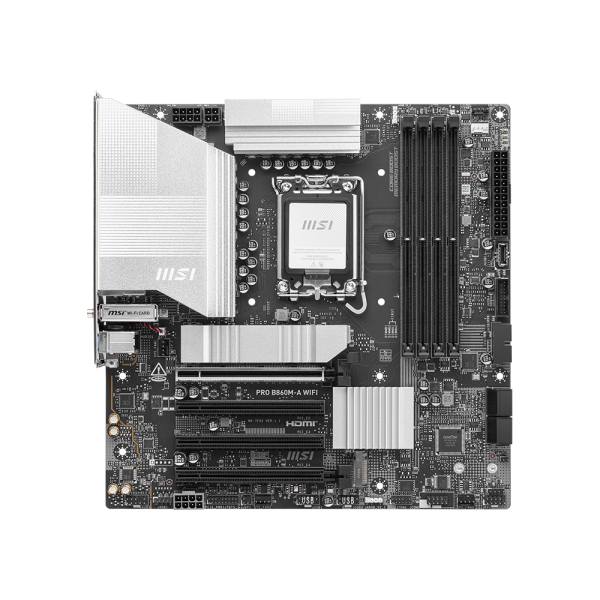 MSI PRO B860M-A WIFI scheda madre Intel B860 LGA 1851 (Socket V1) micro ATX