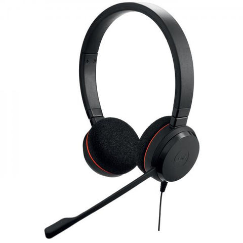 CUFFIA PROFESSIONALE JABRA EVOLVE 20 MS DUO USB-C/A, CANC. RUMORE,TASTO "MUTE",CERTIF. MICROSOFT - GRANZIA CASCO 2 ANNI