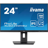 iiyama XUB2493HSU-B7 Monitor PC 60,5 cm [23.8] 1920 x 1080 Pixel Full HD LED Nero (iiyama ProLite XUB2493HSU-B7 - Monitor a LED - 24 - 1920 x 1080 Full HD [1080p] @ 100 Hz - IPS - 250 cd/m? - 1300:1