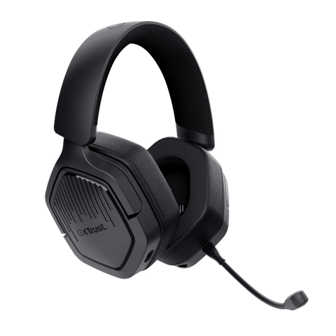 Trust GXT 493 Carus Auricolare Con cavo e senza cavo A Padiglione, Casco Gaming USB Type-C / USB Type-A Bluetooth Nero