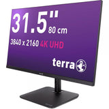 Monitor TERRA 3030234 para PC, 80 cm (31,5"), 3840 x 2160 píxeles, LCD 4K Ultra HD, Nero