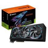 GIGABYTE AORUS GeForce RTX 5080 MASTER 16G Scheda Grafica - 16GB GDDR7, 256 bit, PCI-E 5.0, 2805MHz Core Clock, 3 x DisplayPort, 1 x HDMI, GV-N5080AORUS M-16GD