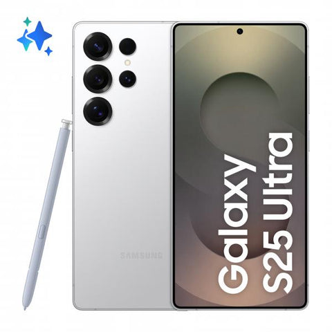 Samsung Galaxy S25 Ultra 17,5 cm [6.9] Doppia SIM Android 15 5G USB tipo-C 12 GB 1 TB 5000 mAh Argento, Bianco (Samsung Galaxy S25 Ultra - titanium wh)