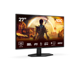 AOC G4 Q27G42XE Monitor PC 68,6 cm [27] 2560 x 1440 Pixel Quad HD Nero, Rosso (AOC Gaming Q27G42XE - LED monitor - gaming - 27 - 2560 x 1440 QHD @ 180 Hz - Fast IPS - 300 cd/m? - 1000:1 - HDR10 - 0.5