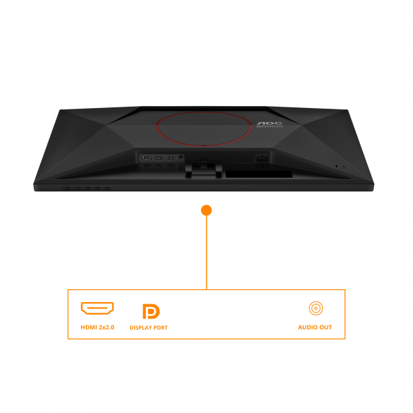 AOC G4 Q27G42XE Monitor PC 68,6 cm [27] 2560 x 1440 Pixel Quad HD Nero, Rosso (AOC Gaming Q27G42XE - LED monitor - gaming - 27 - 2560 x 1440 QHD @ 180 Hz - Fast IPS - 300 cd/m? - 1000:1 - HDR10 - 0.5