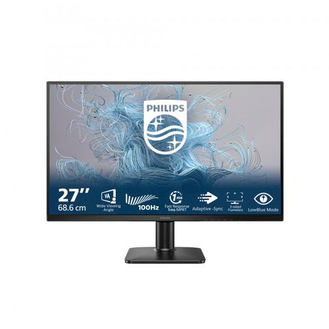 Philips Serie 1000 27E2N1100L/00 Monitor PC 68,6 cm [27] 1920 x 1080 Pixel Full HD LCD Nero (Philips 27E2N1100L - 1000 Series - monitor a LED - 27 - 1920 x 1080 Full HD [1080p] @ 100 Hz - VA - 4000:1