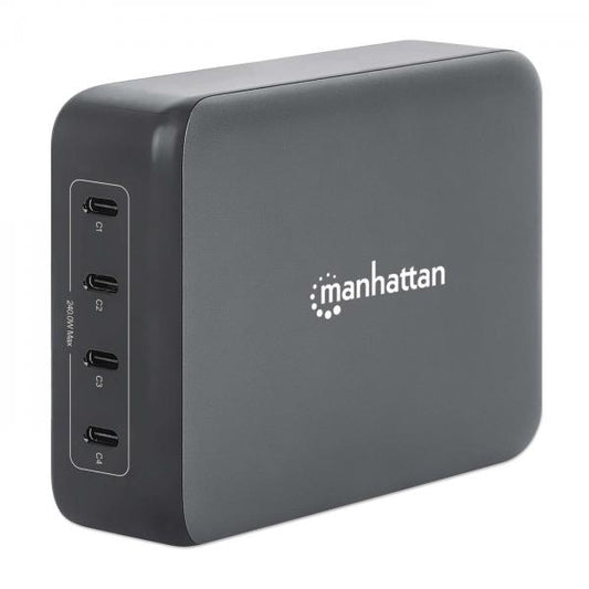 Manhattan 102667 Caricabatterie per dispositivi mobili Telefono cellulare, Computer portatile, Console portatile, Smartphone, Tablet Nero AC Ricarica rapida Interno (Hdmi Cable With Ethernet, - 4K@30