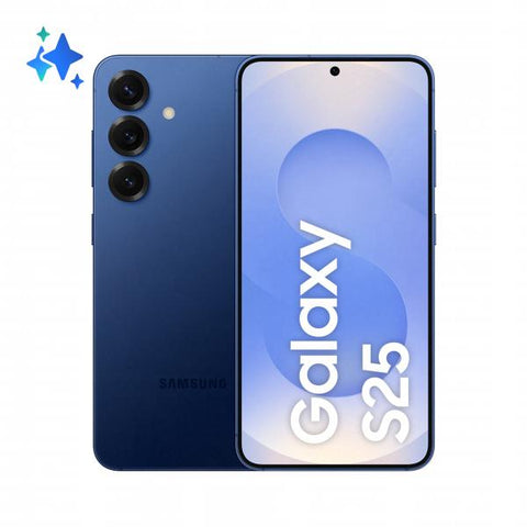 Samsung Galaxy S25 Smartphone AI, Display 6.2'' FHD+ Dynamic AMOLED 2X, Fotocamera 50MP, RAM 12GB, 128GB, 4.000 mAh, Navy (Galaxy S25 15.8 Cm [6.2] - Dual Sim Android 15 5G Usb - Type-C 12 Gb 128 Gb