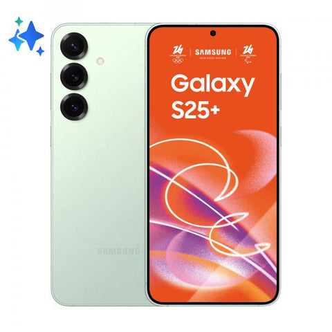 Samsung Galaxy S25+ Smartphone AI, Display 6.7'' QHD+ Dynamic AMOLED 2X, Fotocamera 50MP, RAM 12GB, 512GB, 4.900 mAh, Mint