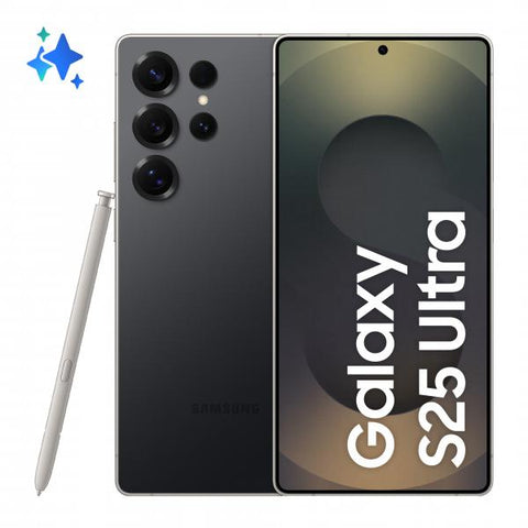 Samsung Galaxy S25 Ultra Smartphone AI, Display 6.9'' QHD+ Dynamic AMOLED 2X, Fotocamera 200MP, RAM 12GB, 256GB, 5.000 mAh, Titanium Black (Galaxy S25 Ultra 17.5 cm - [6.9] Dual SIM Android 15 5G - U