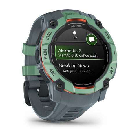 Garmin Instinct 3 AMOLED 3,3 cm (1.3") 50 mm Digitale 416 x 416 Pixel Touch screen Verde GPS (satellitare)