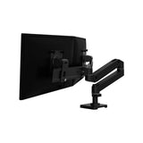 Ergotron LX Pro Series 45-684-292 Supporti a parete per TV 68,6 cm [27] Scrivania Nero (LX PRO ARM DUAL DIRECT DESK MNT WCB)
