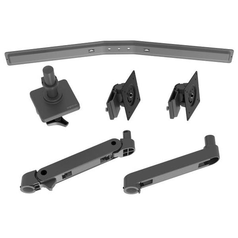 Ergotron LX Series 45-684-293 Supporti a parete per TV 68,6 cm [27] Scrivania Grigio (LX PRO ARM DUAL DIRECT DESK - MOUNT DIG)