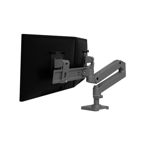 Ergotron LX Series 45-684-293 Supporti a parete per TV 68,6 cm [27] Scrivania Grigio (LX PRO ARM DUAL DIRECT DESK - MOUNT DIG)