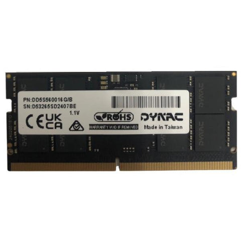 DYNACARD DD5S560016G/S MEMORIA RAM 16GB 5.600MHz TIPOLOGIA SO-DIMM TECNOLOGIA DDR5