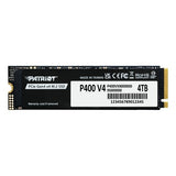 PATRIOT P400 V4 - SSD - 4 TB - intern - M.2 2280 - PCIe 4.0 x4 (NVMe) (P400VP4TBM28H)