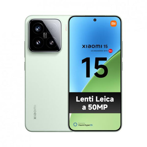 XIAOMI 15 5G DUAL SIM 6.36" OCTA CORE 512GB RAM 12GB 5G ITALIA GREEN