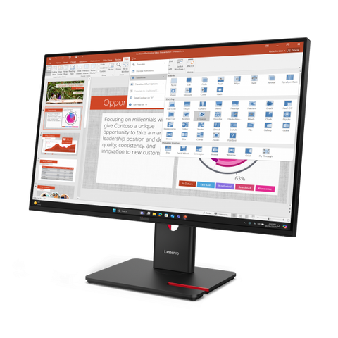 Lenovo ThinkVision T27-40 LED display 68,6 cm [27] 1920 x 1080 Pixel Full HD Nero (Lenovo ThinkVision T27-40 - Full HD)