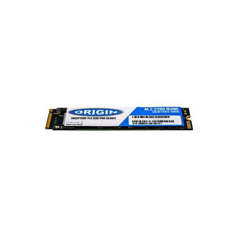 Origin Storage 02HM076-OS drives allo stato solido 1 TB M.2 PCI Express 3.0 NVMe 3D TLC (Origin Inception SSD 1TB NVMe M.2 3D TLC 80mm)