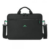 RIVACASE ECO BORSA PER NOTEBOOK DA 14" IN RPTE TASCA FRONTALE CON TRACOLLA NERO