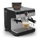 Krups Precision Siebtr?germaschine XP801T, Espressomaschine, 3 l, Gemahlener Kaffee, Eingebautes Mahlwerk, Schwarz, Edelstahl