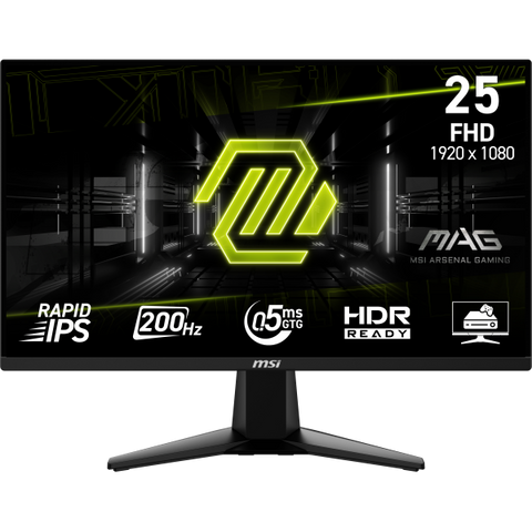 MSI MAG 255F E20 Monitor PC 62,2 cm [24.5] 1920 x 1080 Pixel Full HD LCD Nero (MSI 24.5 IPS MONITOR MAG 255F E20)