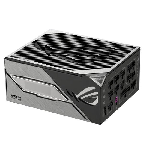 ASUS ROG -THOR-1200P3-GAMING alimentatore per computer 1200 W 20+4 pin ATX ATX Nero (Asus 1200W ROG Thor Platinum III PSU, ATX 3.1, Fully Modular, 80+ Platinum, RGB Lighting, OLED Display, GaN MOSFET