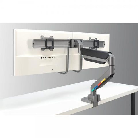 Kensington Braccio per doppio monitor SmartFit con barra trasversale e maniglia (Kensington K58272WW SmartFit Dual Monitor Arm with Crossbar and Handle)