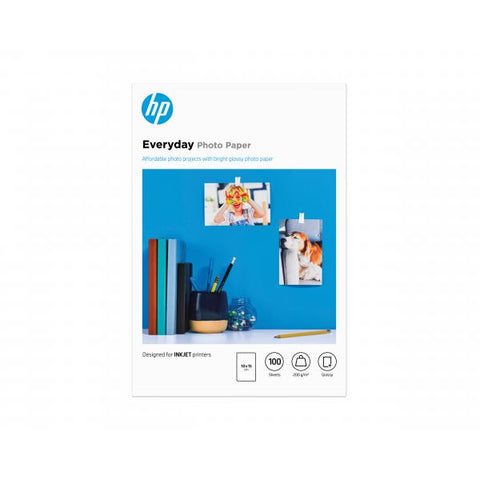 HP CR757A RISMA 100 FOGLI CARTA FOTOGRAFICA FORMATO 10x15 CM 200 GR/M2 COLORE BIANCO FINITURA LUCIDA