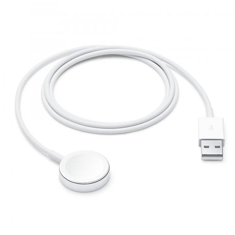 APPLE WATCH MAGNETIC CHARGING CABLE CAVO DI RICARICA SMARTWATCH MAGNETICO USB-A MASCHIO FUNZIONE FAST CHARGING 1 MT BIANCO
