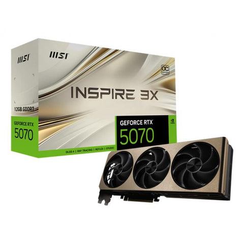 MSI GeForce RTX 5070 12G INSPIRE 3X OC NVIDIA 12 GB GDDR7