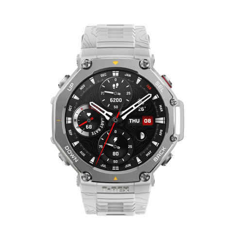 Amazfit T-Rex 3 3,81 cm (1.5") AMOLED Digitale 480 x 480 Pixel Touch screen Acciaio inox GPS (satellitare)