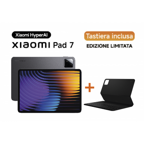 XIAOMI PAD 7 11.2" 3.2K 144Hz OCTA CORE 128GB RAM 8GB WI-FI GRAVITY GREY + TASTIERA