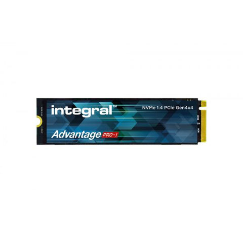 Integral SNP228G44/4TB-IN drives allo stato solido M.2 PCI Express 4.0 NVMe TLC (4TB - 4000GB SSD M.2 2280 NVME 1.4 PCIe Gen4 x4 R-7200MBs W-6850MBs IOPS R-940K W-1000K TLC TBW 2800 ADVANTAGE PRO-1 I