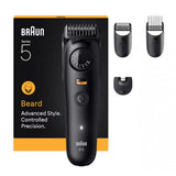 BRAUN BT5520 REGOLABARBA ELETTRICO RICARICABILE WET DRY 40 LUNGHEZZE 6 ACCESSORI NERO