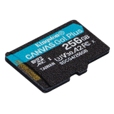 Kingston Technology Scheda microSDXC Canvas Go Plus Gen4 200MB/s A2 U3 V30 da 256 GB + adattatore