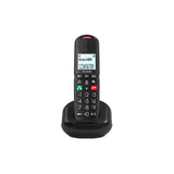 ALCATEL XL685 SOLO TELEFONO CORDLESS DECT VIVAVOCE AUDIO POTENZIATO 2 TASTI MEMORIE DIRETTE NERO