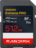 SanDisk Extreme PRO SDXC 512 GB Speicherkarte UHS-I V30 250/170 MB/s