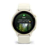 Garmin vívoactive 6 3,05 cm (1.2") AMOLED 42 mm Digitale 390 x 390 Pixel Touch screen Bianco Wi-Fi GPS (satellitare)