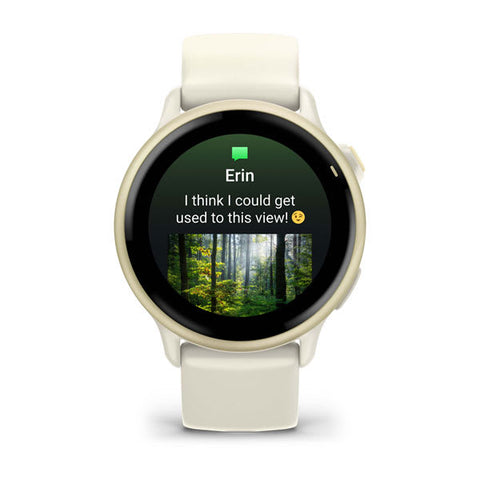 Garmin vívoactive 6 3,05 cm (1.2") AMOLED 42 mm Digitale 390 x 390 Pixel Touch screen Bianco Wi-Fi GPS (satellitare)