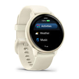 Garmin vívoactive 6 3,05 cm (1.2") AMOLED 42 mm Digitale 390 x 390 Pixel Touch screen Bianco Wi-Fi GPS (satellitare)