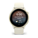 Garmin vívoactive 6 3,05 cm (1.2") AMOLED 42 mm Digitale 390 x 390 Pixel Touch screen Bianco Wi-Fi GPS (satellitare)