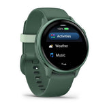 Garmin vívoactive 6 3,05 cm (1.2") AMOLED 42 mm Digitale 390 x 390 Pixel Touch screen Verde Wi-Fi GPS (satellitare)