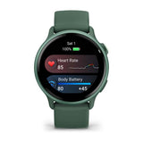 Garmin vívoactive 6 3,05 cm (1.2") AMOLED 42 mm Digitale 390 x 390 Pixel Touch screen Verde Wi-Fi GPS (satellitare)