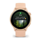 Garmin vívoactive 6 3,05 cm (1.2") AMOLED 42 mm Digitale 390 x 390 Pixel Touch screen Rosa Wi-Fi GPS (satellitare)