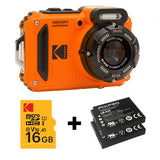 Kodak Digitalkamera 15 Megapixel Opt. Zoom 4 x Orange inkl. Akku Blitzgeraet (WPZ2OG6)