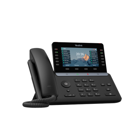 Yealink SIP-T85W - VoIP-Telefon mit Rufnummernanzeige/Anklopffunktion - IEEE 802.11a/b/g/n/ac/ax (Wi-Fi)