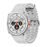 Samsung Galaxy Watch Ultra - 47 mm - Titanwei? - intelligente Uhr mit Marineband - Gummi - wei? - Bandgr??e: S/M/L - Anzeige 3.73 cm (1.5")